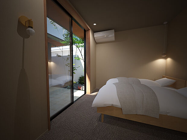 リビングや寝室から直接テラスに出られるので、毎日の暮らしがちょっと特別に。天気のいい日は外で朝ごはんを食べたり、夜は星を眺めながらリラックスしたり。そんな使い方も楽しめます。