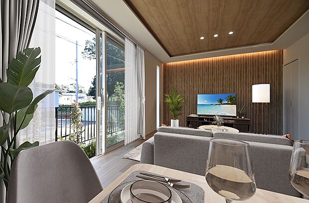 ※建物は現物となります。生活イメージの喚起のために家具を合成しております。（4号棟｜2025年11月撮影）