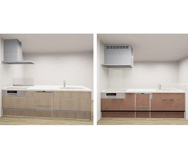 【【クリナップ】システムキッチン】家族でのコミュニケーションがとれる対面型システムキッチン。横一列にシンクとコンロをまとめたシンプルな形です。動きやすさとスタイリッシュなデザインが魅力。