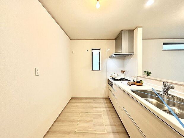 ゆとりあるキッチンではご家族と楽しくお料理ができます。