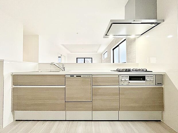 ゆとりあるキッチンではご家族と楽しくお料理ができます。