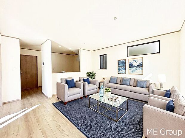 落ち着いた雰囲気のＬＤＫは家族みんなの快適空間※家具はCGです