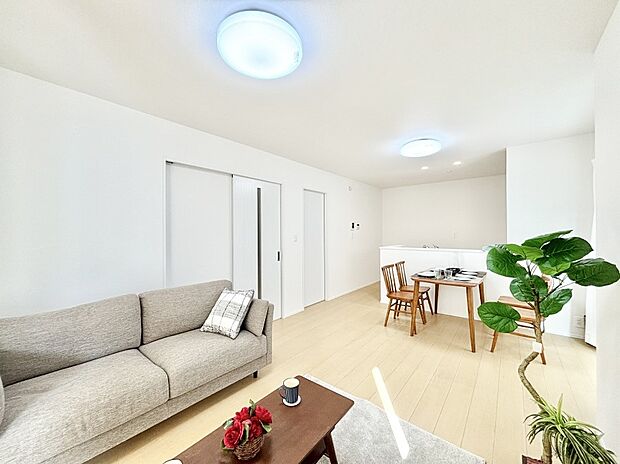 落ち着いた雰囲気のＬＤＫは家族みんなの快適空間