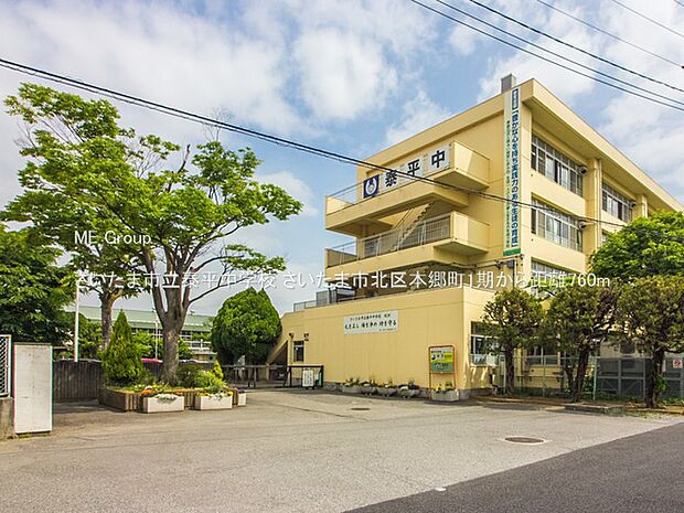 さいたま市立泰平中学校（約760m・徒歩10分）