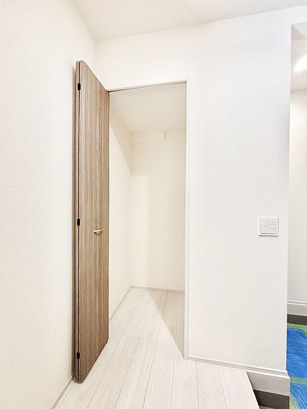 【その他設備(玄関ホール収納)】玄関ホール収納です。掃除道具やお出かけ用グッズの収納に便利です。