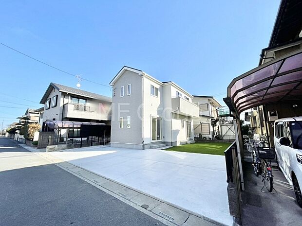 【前面道路含む現地写真】堂々完成!! ここから始まる新生活を応援いたします!