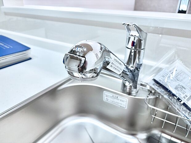 【その他設備(浄水器)】いつでも清潔なおいしいお水を。一つの水栓で水道水と浄水を使い分け。