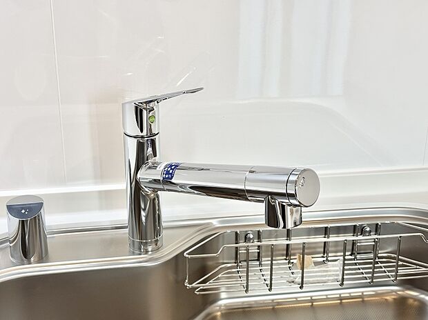 【その他設備(浄水器)】いつでも清潔なおいしいお水を。一つの水栓で水道水と浄水を使い分け。