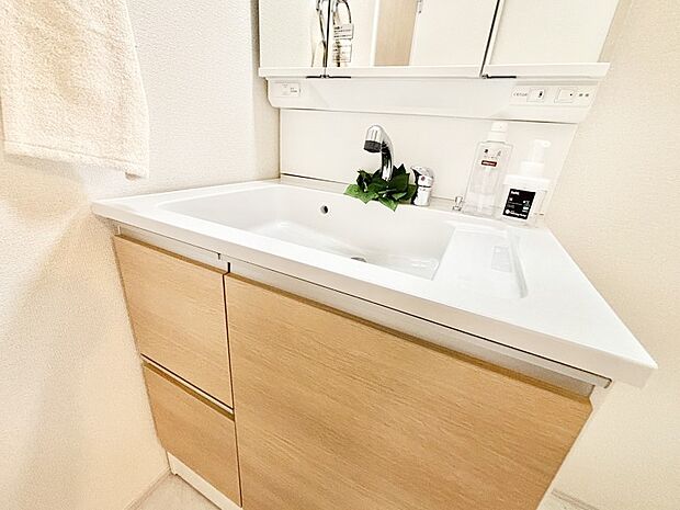 【その他設備(ハンドシャワー水栓)】ハンドシャワー付き！使いやすい洗面台。