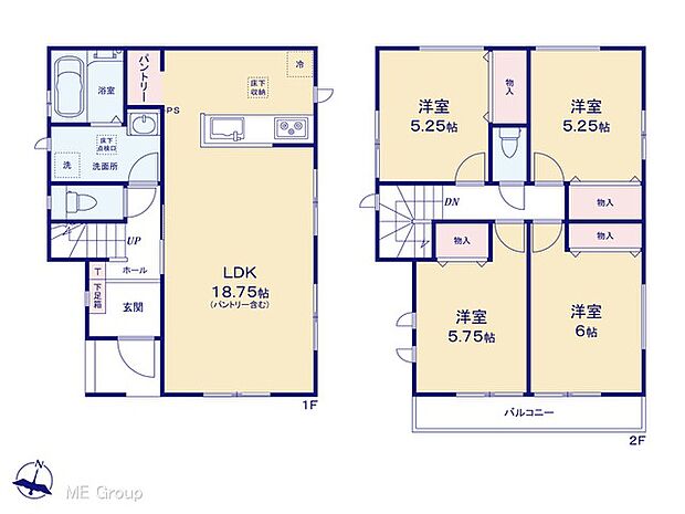 【4LDK】図面と異なる場合は現況を優先