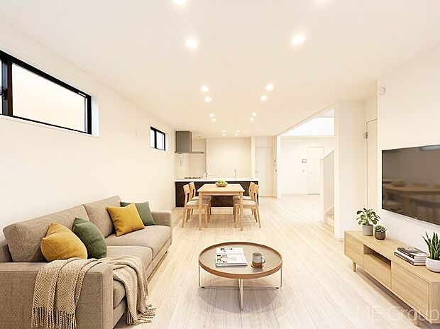 【リビング】落ち着いた雰囲気のLDKは家族みんなの快適空間※家具はCGです