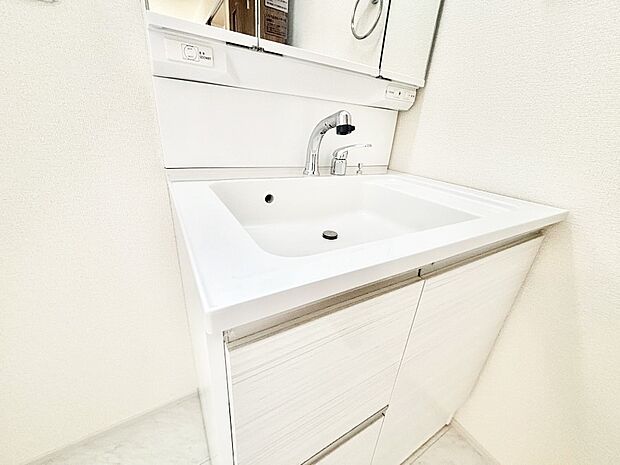 【その他設備(ハンドシャワー水栓)】ハンドシャワー付き！使いやすい洗面台。