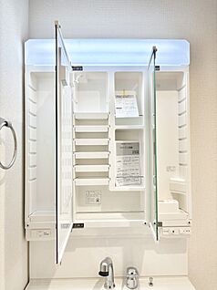 その他設備(三面鏡裏収納)