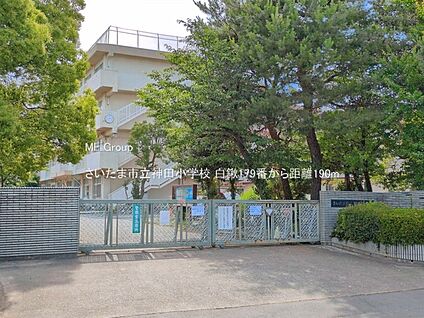 さいたま市立神田小学校 190m