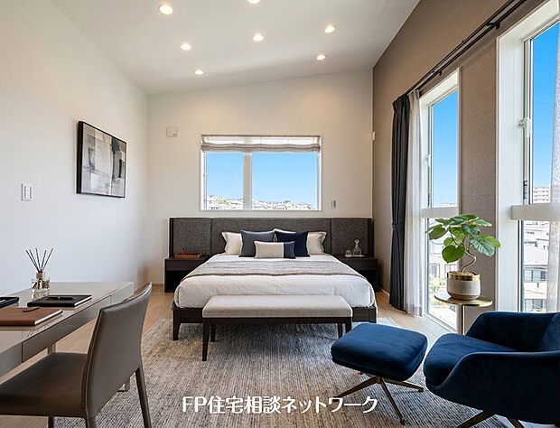 【洋室│7.4帖】 本画像はAIがCGで家具を作成しており、実際の現地に家具は設置されておりません。また、販売価格に家具等は含まれておりません。