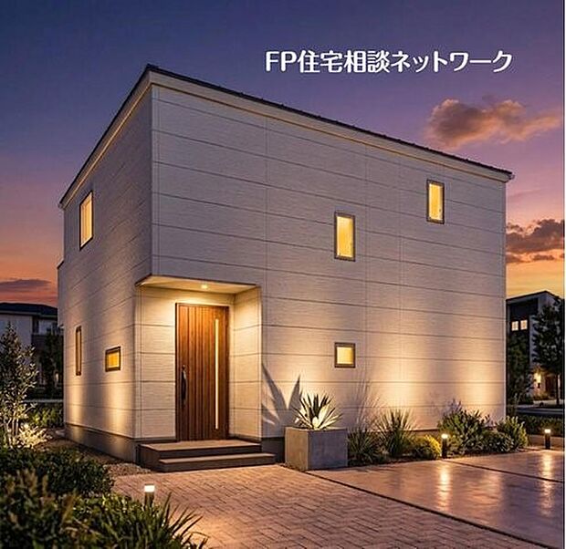 街並みには新しい住まいが建ち並び、それぞれの家から温かな光が漏れ始めています。新しい生活が静かに始まろうとしている、そんな特別な空気感が漂う一角です。