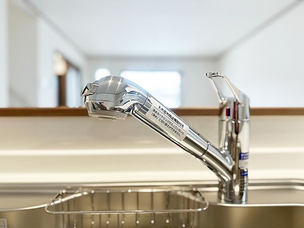 【浄水器一体型水栓】キッチンには浄水器を標準装備。最近は水を飲むという場面以外にも料理で使用したり、野菜を洗う場合もキレイな水で洗いたいという人が増えてきています。 