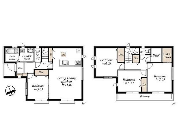 (A号棟)、価格2590万円、4LDK、土地面積107.42m2、建物面積98.12m2