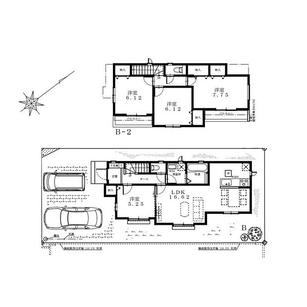 (B号棟)、価格4390万円、4LDK、土地面積138.3m2、建物面積97.09m2