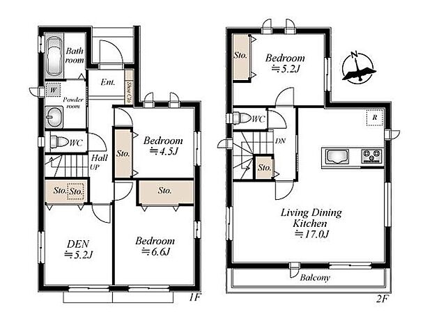 (A号棟)、価格4290万円、4LDK、土地面積97.61m2、建物面積92.74m2