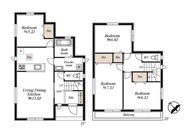 (C号棟)、価格4290万円、4LDK、土地面積143.86m2、建物面積96.47m2