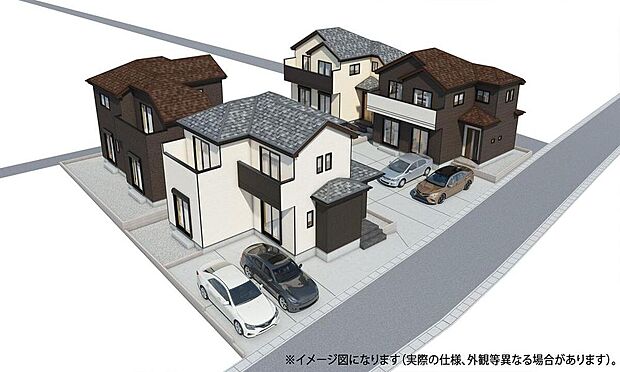 【完成予想図(外観)】新規物件♪
大谷地に新規分譲!全4棟の販売です。全居室収納スペース有!収納豊富な4LDK♪是非ご検討下さいませ(^^)