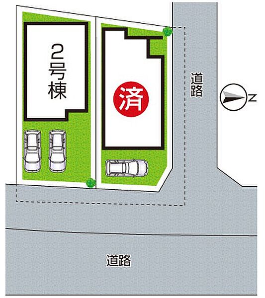 全２区画・前面道路４ｍ