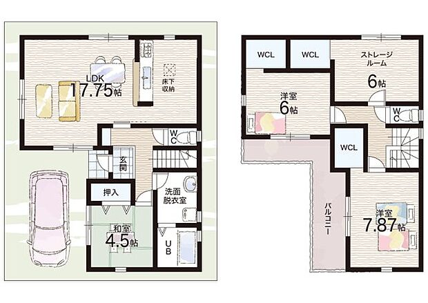 【3LDK+S(納戸)】○津之江小学校・・・徒歩5分 ○川西中学校・・・徒歩8分