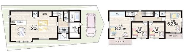 【4LDK】○平野小学校・・・徒歩7分 ○招提中学校・・・徒歩19分