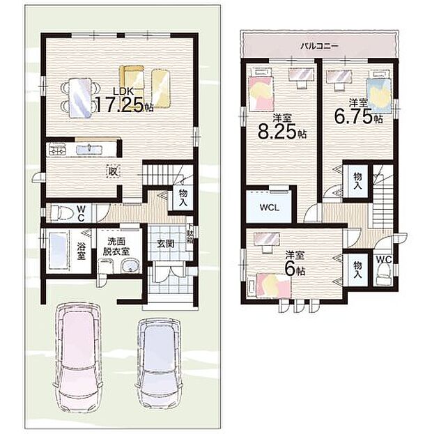 【3LDK】○南小学校・・・徒歩15分 ○第三中学校・・・徒歩14分