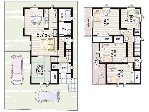 【5LDK】○御所小学校・・・徒歩4分 ○御所中学校・・・徒歩4分