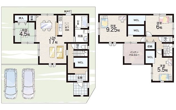 【4LDK】○樟葉小学校・・・徒歩10分 ○楠葉中学校・・・徒歩5分