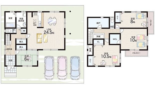 【4LDK+S(納戸)】○州見台小学校・・・徒歩13分 ○木津南中学校・・・徒歩20分