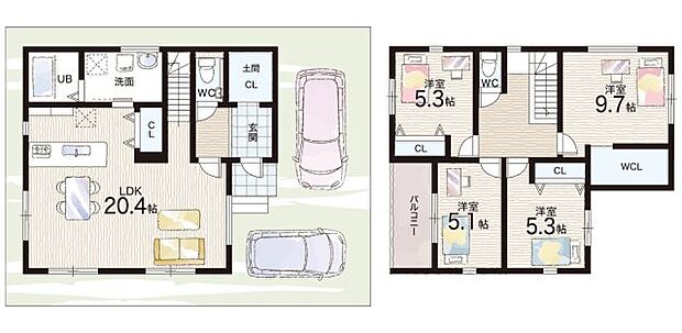 【4LDK】○生瀬小学校・・・徒歩26分 ○塩瀬中学校・・・徒歩41分