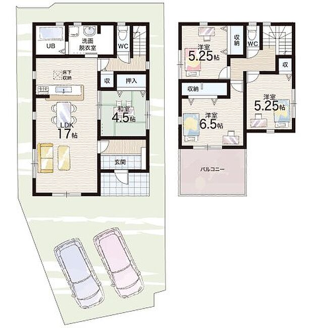 【4LDK】○富雄南小学校・・・徒歩9分 ○富雄南中学校・・・徒歩9分