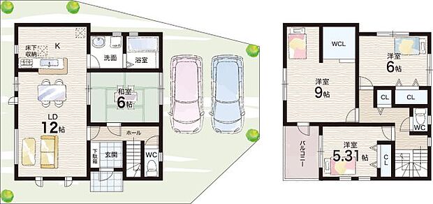 【4LDK】○小金台小学校・・・徒歩9分 ○明治池中学校・・・徒歩11分