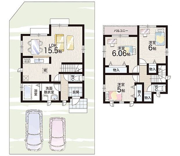 【3LDK】○高石小学校・・・徒歩10分 ○高石中学校・・・徒歩19分