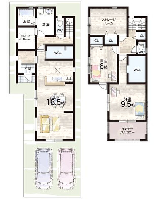 【2LDK+S(納戸)】○山の辺小学校・・・徒歩7分 ○天理北中学校・・・徒歩14分
