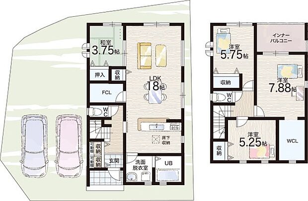 【4LDK+S(納戸)】○矢田小学校・・・徒歩19分 ○郡山西中学校・・・徒歩19分