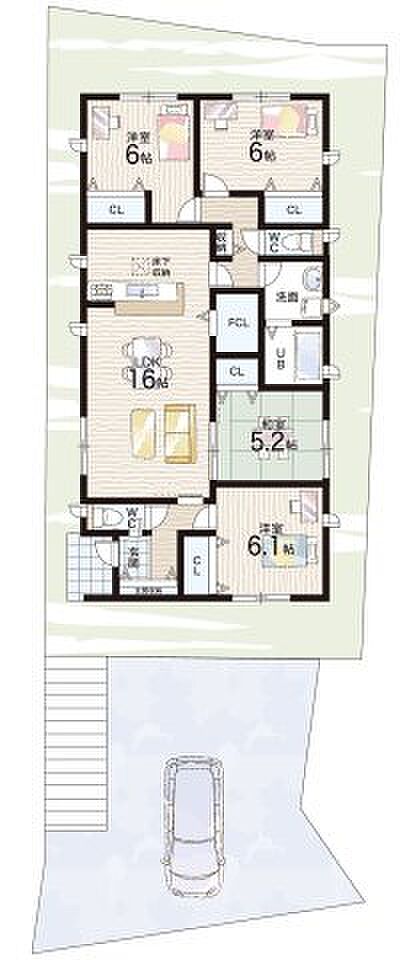 【4LDK】○柊野小学校・・・徒歩12分 ○西賀茂中学校・・・徒歩1分