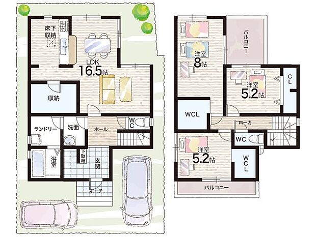 【3LDK】○池尻小学校・・・徒歩１８分 ○天王寺川中学校・・・徒歩２０分