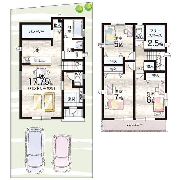 【3LDK+S(納戸)】○香陽小学校・・・徒歩7分 ○東香里中学校・・・徒歩7分