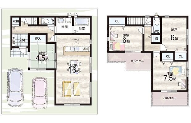 【3LDK+S(納戸)】○安詳小学校・・・徒歩10分 ○詳徳中学校・・・徒歩23分