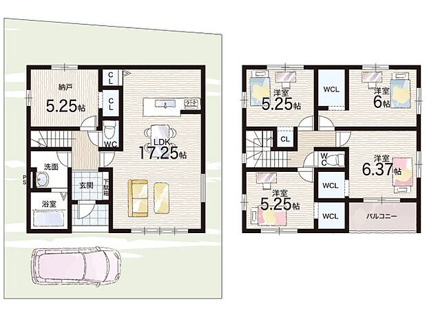 【4LDK+S(納戸)】○古市小学校・・・徒歩19分 ○誉田中学校・・・徒歩12分