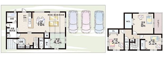 【4LDK】○菅原小学校・・・徒歩10分 ○片塩中学校・・・徒歩28分