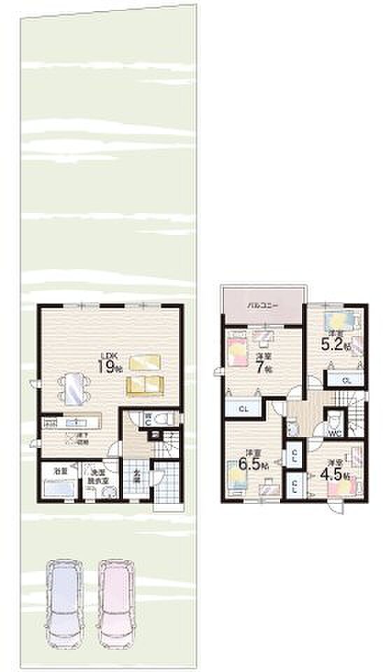 【4LDK】○大原小学校・・・徒歩32分 ○甲賀中学校・・・徒歩14分