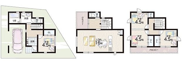 【4LDK】○登美丘東小学校・・・徒歩11分 ○野田中学校・・・徒歩12分