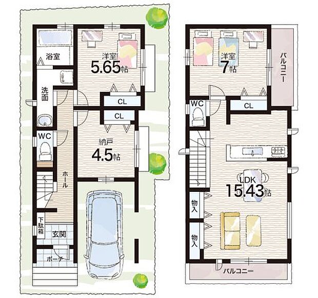 【2LDK+S(納戸)】○神原小学校・・・徒歩15分 ○上ヶ原中学校・・・徒歩14分