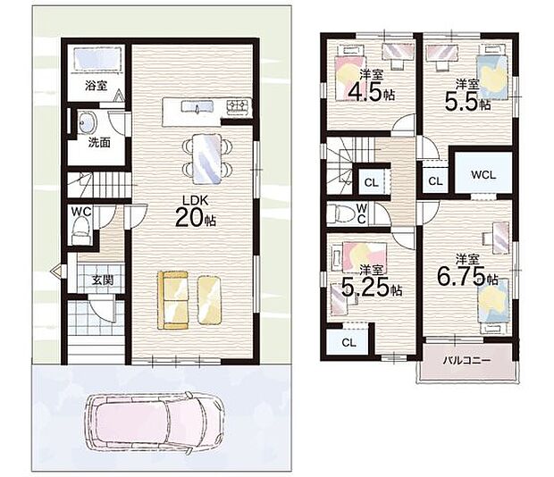 【4LDK】○柳川小学校・・・徒歩7分 ○柳川中学校・・・徒歩10分