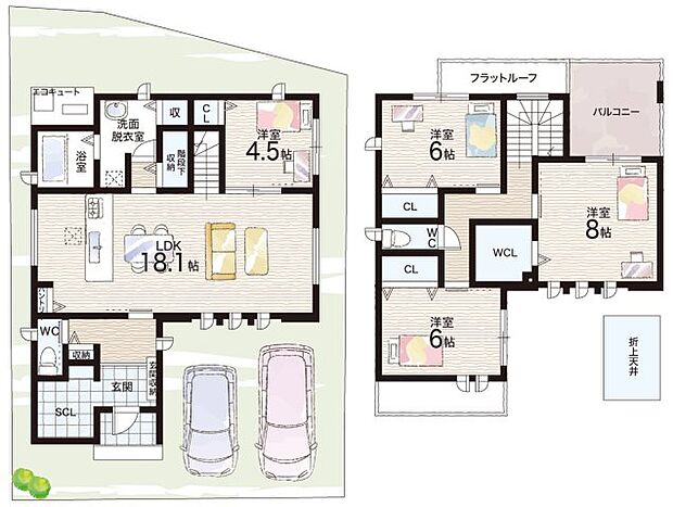 【4LDK】木島小学校…徒歩16分 第三中学校…徒歩15分
